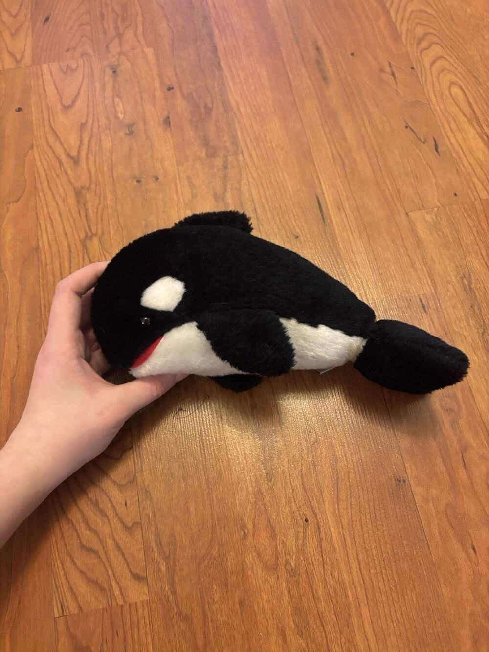 Vintage Shamu Plush 1986 Sea World Orca Killer Whale Stuffed Animal 10"